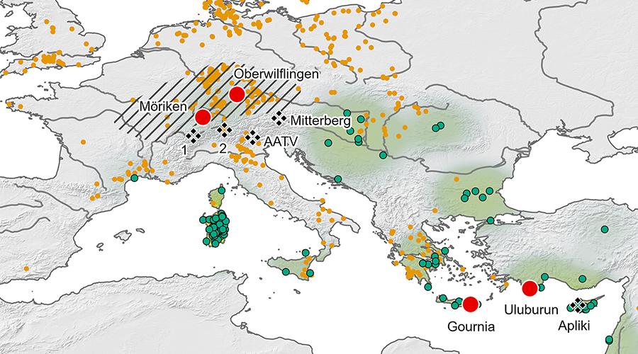 Кипрская медь во внутренних районах Швейцарии? Новые свидетельства международной торговли медью около 1400 г. до н. э. из Мёрикена-Вильдегга.